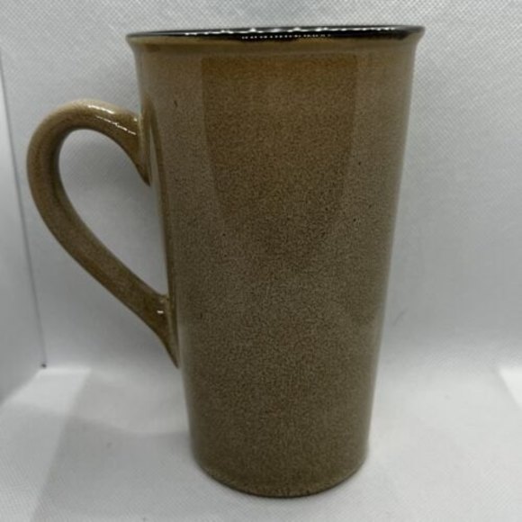 SEAHORSE Coffee Mug Cup Stoneware OCEAN Nautical Tall CAPPUCCINO 18 oz Brown - Picture 2 of 7